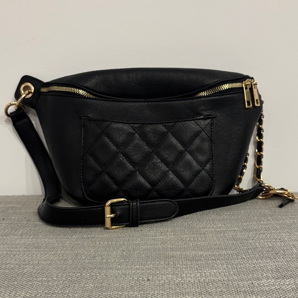 Black Women's Fanny Pack Purse Bag